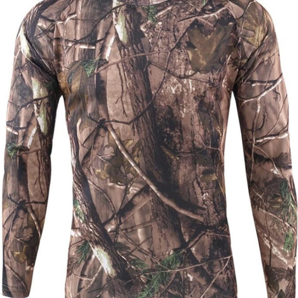 Camouflage Quick Drying Long-Sleve‎ T-Shirt. Size: Large